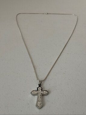 Stainless Steel Cross Pendant Necklace
